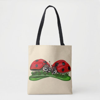 Bolso De Tela Ladybugs 