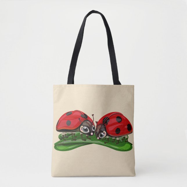 Bolso De Tela Ladybugs  (Anverso)