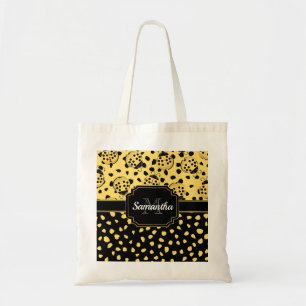 Bolso De Tela Ladybugs amarillos