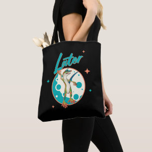Bolso De Tela Lagarto Divertido Más Tarde Humor Procrastinación