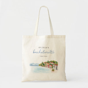 Bolso De Tela Lago Como Italia Bachelorette Party Canvas Tote Ba
