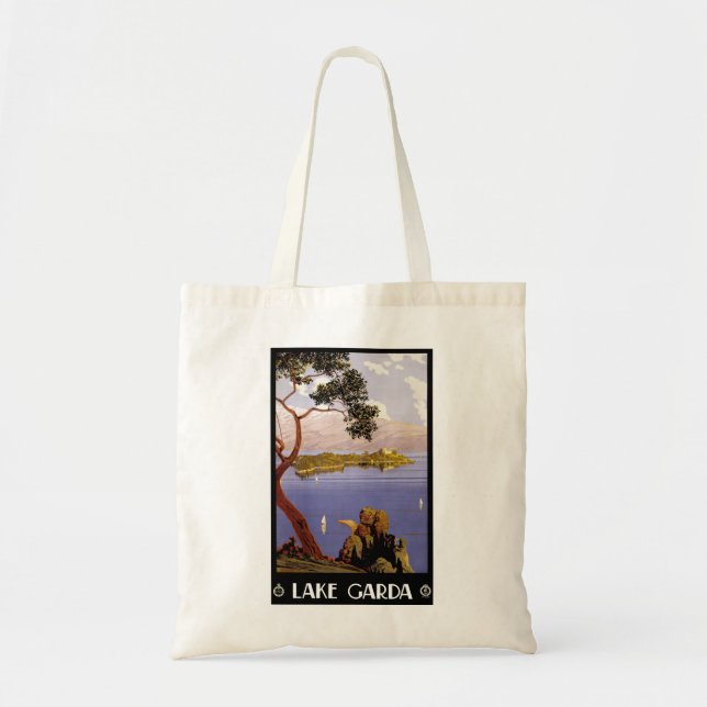 Bolso De Tela Lago de Garda (Frente)