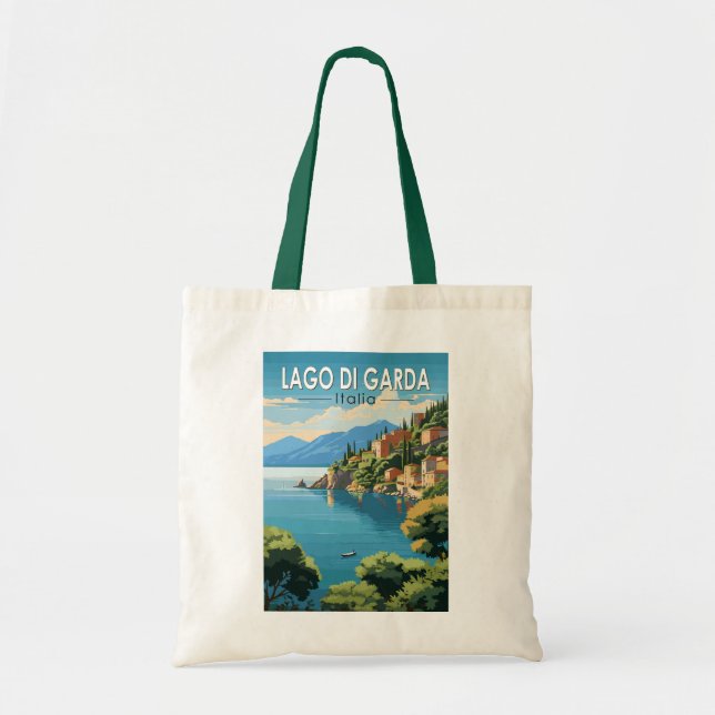 Bolso De Tela Lago de Garda Italia Viaje de arte (Frente)