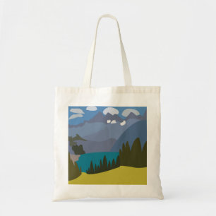 Bolso De Tela Lago de montaña Alpes