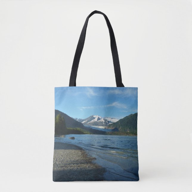 Bolso De Tela Lago Mendenhall en el paisaje Juneau Alaska (Anverso)