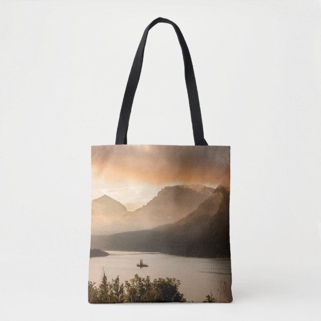 Bolso De Tela Lago St. Mary| Parque Nacional Glacier, Montana (Anverso)