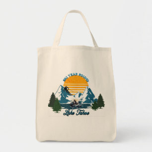 Bolso De Tela Lago Tahoe: Año de Esquí, Esquí de Nieve y Esquí A