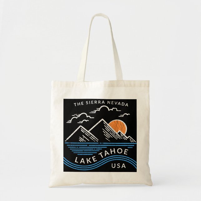 Bolso De Tela Lago Tahoe Sierra Nevada (Frente)