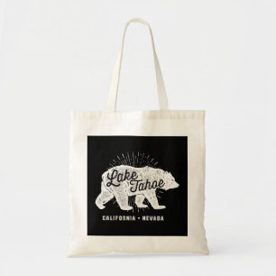 Bolso De Tela Lago Tahoe Vintage Retro Bear California Nevada