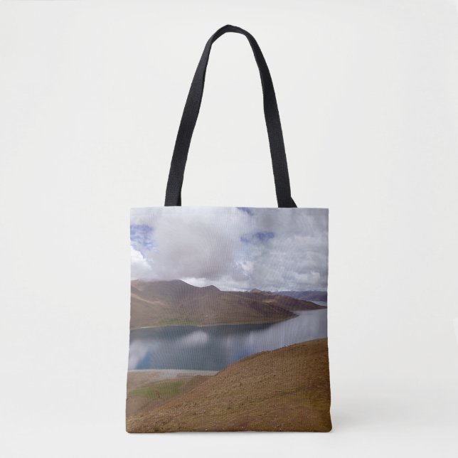Bolso De Tela Lago Tibetano (Anverso)