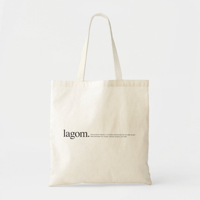 Bolso De Tela LagomWiki (Frente)