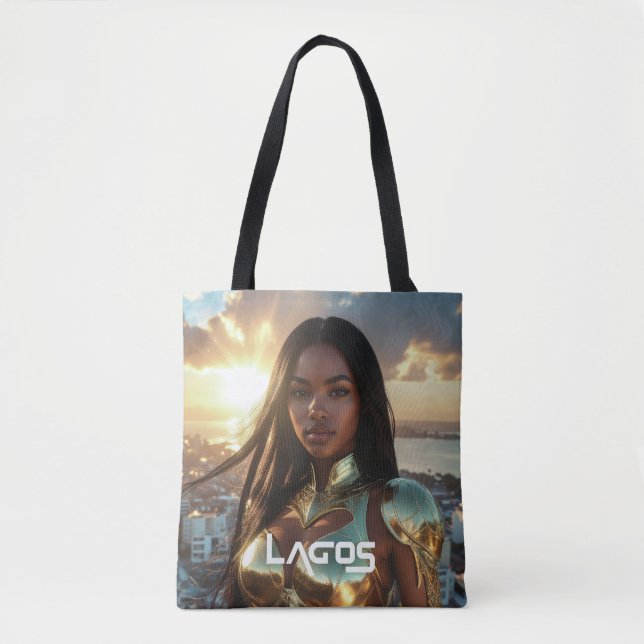 BOLSO DE TELA LAGOS - SUPERHÉROE (Anverso)