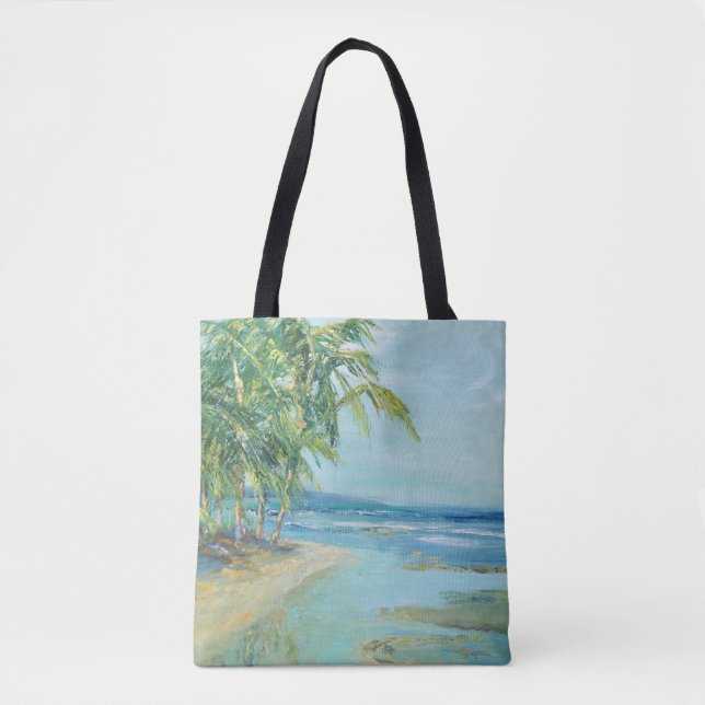 Bolso De Tela Laguna costera azul (Anverso)
