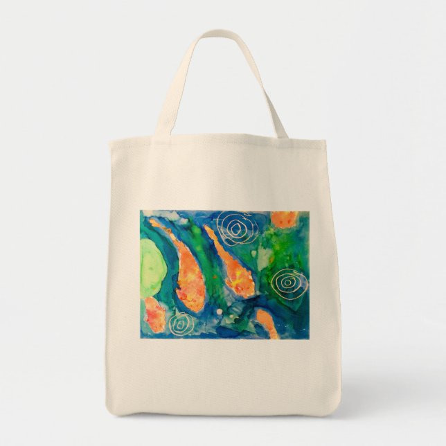 Bolso De Tela Laguna Koi (Frente)