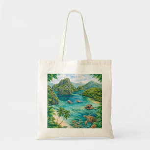 Bolso De Tela Laguna Tropical de Coron Filipinas