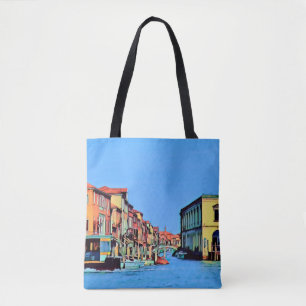 Bolso De Tela Laguna veneciana - MURANO - vista