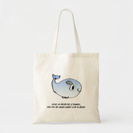 Bolso De Tela Laisse-toi porter - Sac Baleine Tote Bag