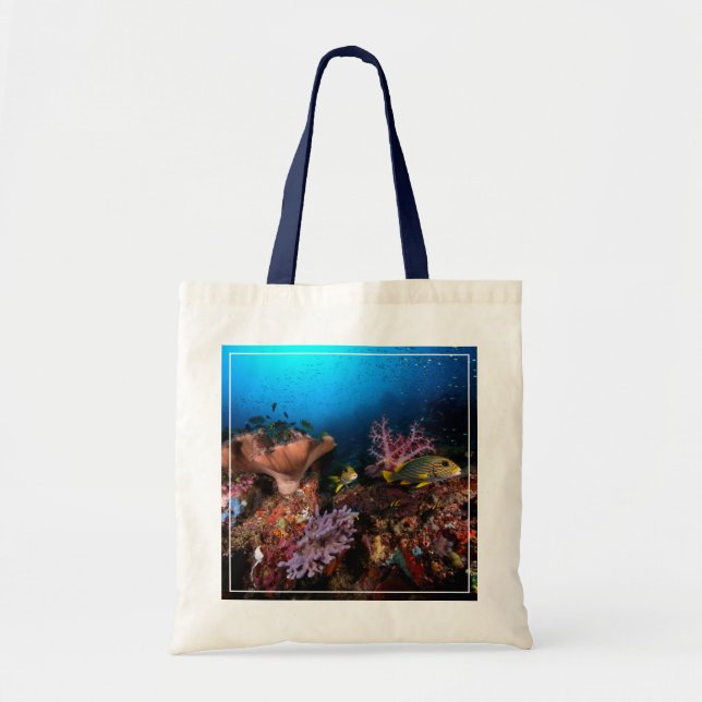 Bolso De Tela Laja Ampat subacuático (Frente)