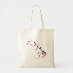 Bolso De Tela Lake Anna Silhouette Map Tote Bag