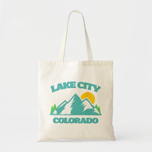 Bolso De Tela Lake City Colorado (Frente)