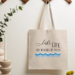 Bolso De Tela Lake Life Cuz Las Playas Son Salty Funny<br><div class="desc">Este diseño fue creado a través del arte digital. Puede ser personalizado en el área que se proporciona Contáctame en colorflowcreations@gmail.com si tienes que tener este diseño en otro producto, necesitar ayuda con el diseño o tener una solicitud especial. Compra mi pintura de acrílico abstracta original a la venta en...</div>