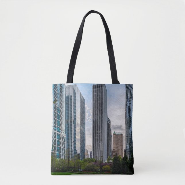 Bolso De Tela Lake Shore Park Painterly (Anverso)