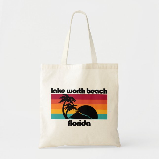 Bolso De Tela Lake Worth Beach Florida (Frente)