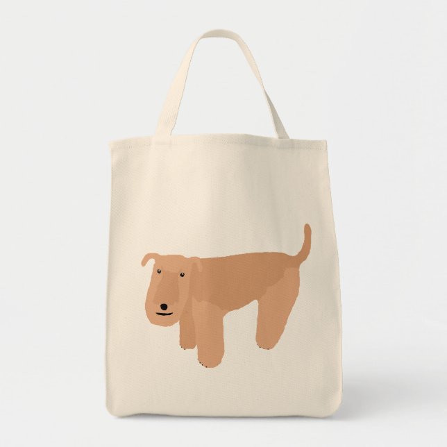 Bolso De Tela Lakeland Terrier de pensamiento (Frente)