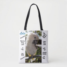 Bolso De Tela Lala, el Tote Cockatoo