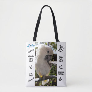 Bolso De Tela Lala, el Tote Cockatoo