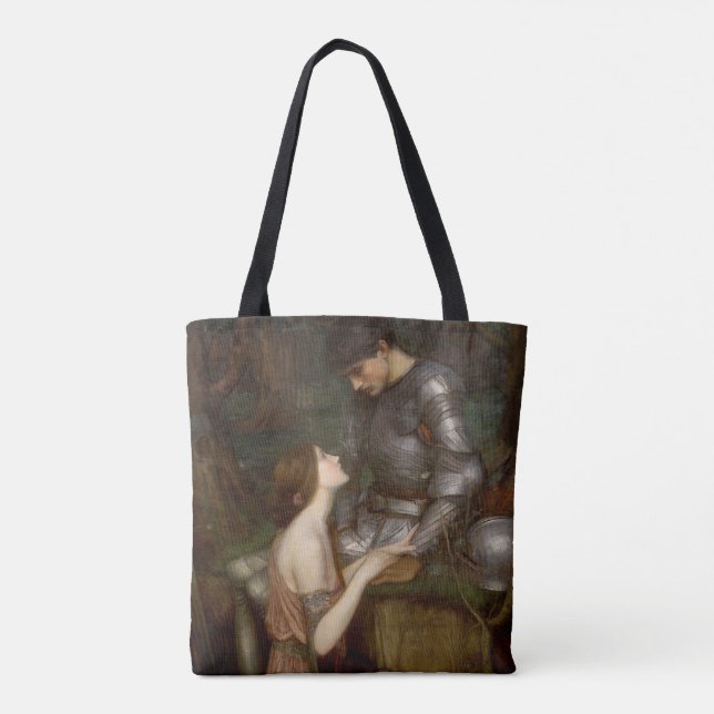 Bolso De Tela Lamia y el soldado de John William Waterhouse (Reverso)