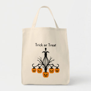 Bolso De Tela Lámpara de calabaza Loot gótico de Halloween