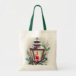 Bolso De Tela lámpara de Navidad retro vintage