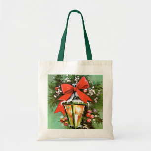 Bolso De Tela lámpara de Navidad retro vintage