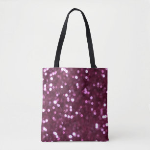 Bolso De Tela Lámparas abstractas rosadas y desenfocadas por bok
