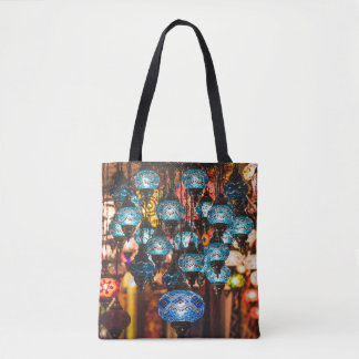 Bolso De Tela Lámparas turcas: arte de cristal de mosaico