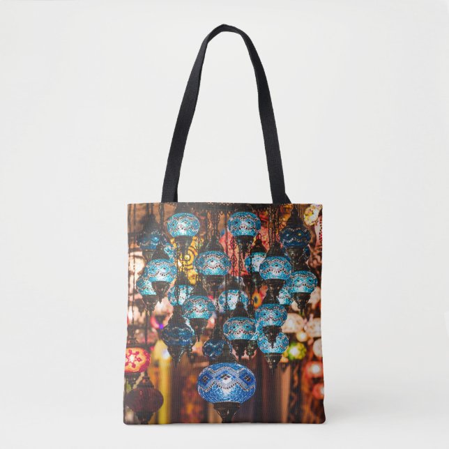 Bolso De Tela Lámparas turcas: arte de cristal de mosaico (Anverso)