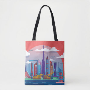 Bolso De Tela Landmark de Dubai