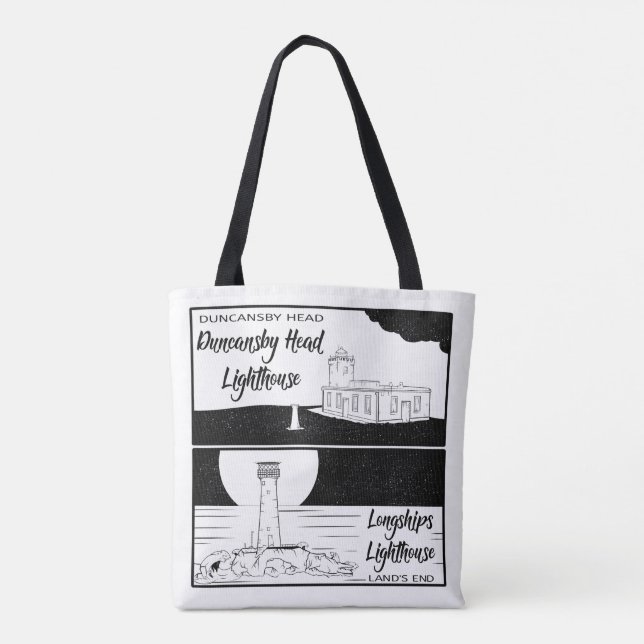 Bolso De Tela Land's End John o' grava faros (Reverso)
