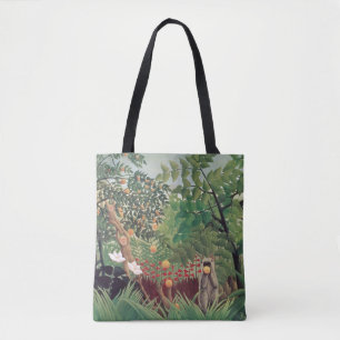 Bolso De Tela Landscape exótico, 1910