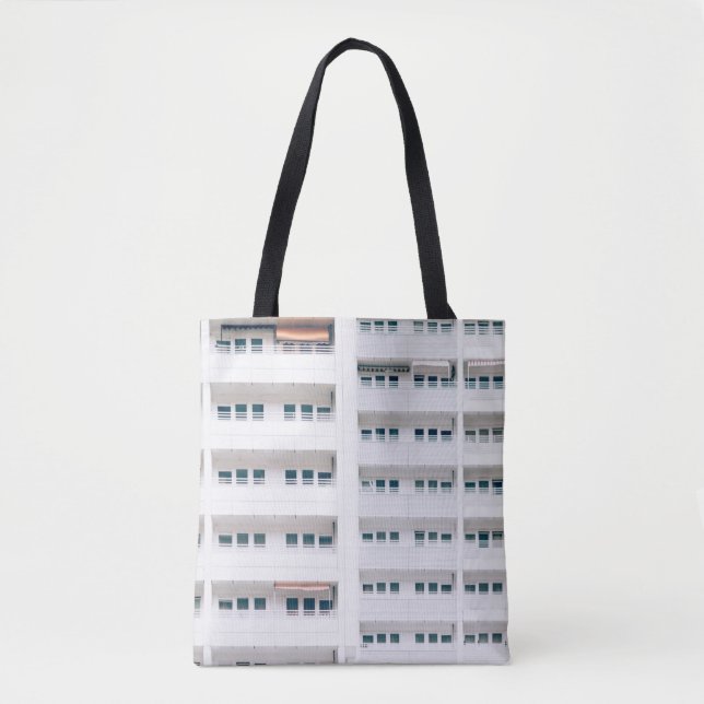 BOLSO DE TELA LANDSCAPE PHOTO OF BUILDING WINDOWS (Anverso)