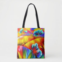 Bolso De Tela Landschaft in Regenbogenfarben
