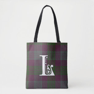 Bolso De Tela Lang Clan Tartan Monogram