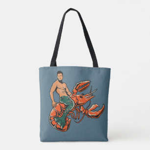 Bolso De Tela Langosta del montar a caballo del Merman