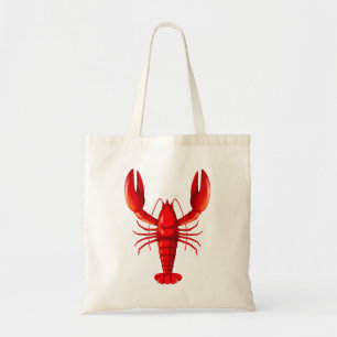 Bolso De Tela Langosta roja aislada