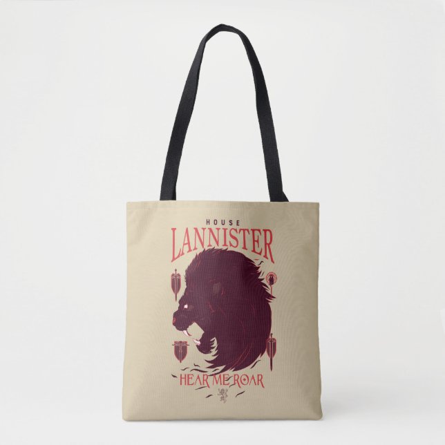 Bolso De Tela Lannister de la Casa - Escúchame Roar (Anverso)