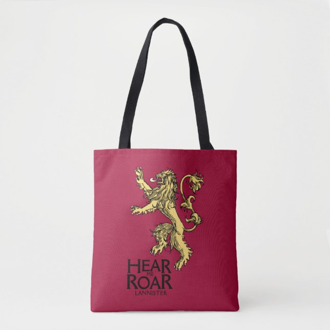 Bolso De Tela Lannister Sigil - Escúchame Roar (Anverso)