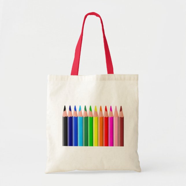 Bolso De Tela Lápices coloreados (Frente)