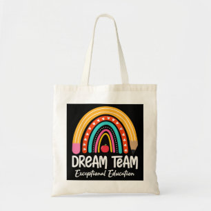 Bolso De Tela Lápiz de arcoiris Sueño Educación Excepcional Equi