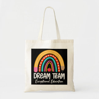 Bolso De Tela Lápiz de arcoiris Sueño Educación Excepcional Equi